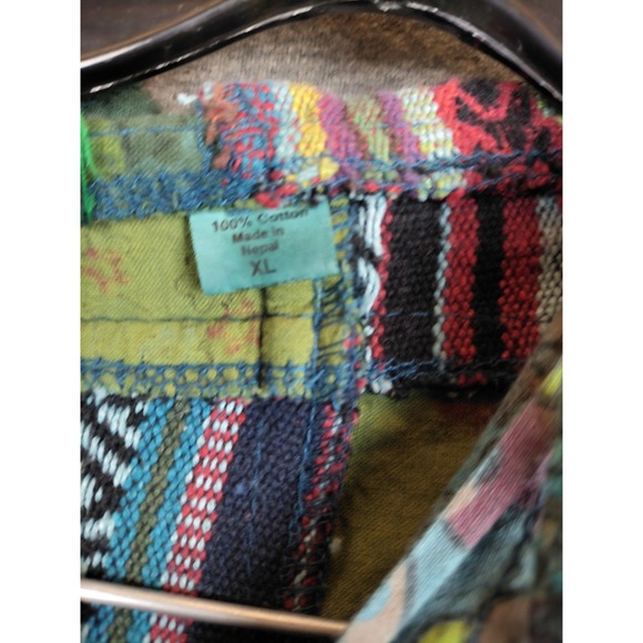 Kathmandu Womens Jacket L Multi Media Hoodie Patchwork Whimsy Cottage Core Fairy - Picture 5 of 10